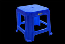蓝色塑料方凳1